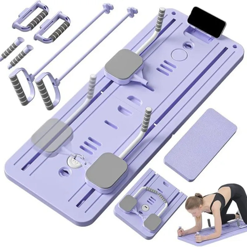 Household Folding Multifunctional Pilates Board Fitness Equipment Abdominal Wheel Exercise Can Be Timed